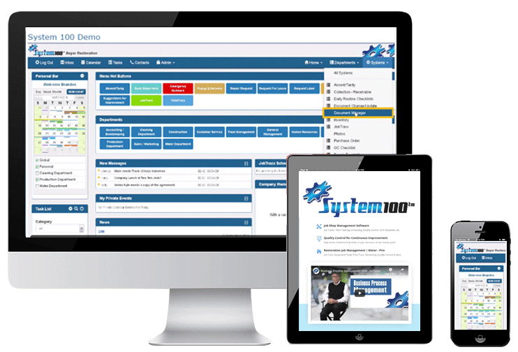 system100 Multi Device Compatible - Business Process Management Software
